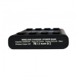 Power Banks  - Oatley Light-up Wireless Power Bank 8,000 mAh