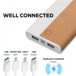 Power Banks  - Norfolk Wireless Power Bank - 10,000 mAh