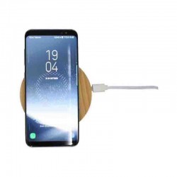 Phone & Tablet Chargers  - Hamilton Wireless Bamboo Fast Charger (15 Watt)