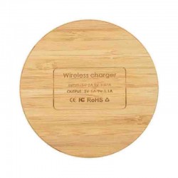 Phone & Tablet Chargers  - Hamilton Wireless Bamboo Fast Charger (15 Watt)