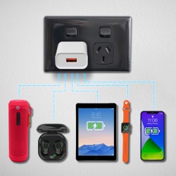 Phone & Tablet Chargers  - Timms Fast USB Wall Charger (QC3.0, 18 Watt)