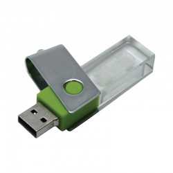 Flash Drives - 3D Crystal Swivel Flash Drive 4GB - 32GB
