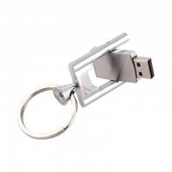 Flash Drives  - Chrome Flip Flash Drive 4GB - 32GB
