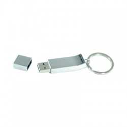 Flash Drives  - Chrome Keyring Flash Drive 4GB - 32GB