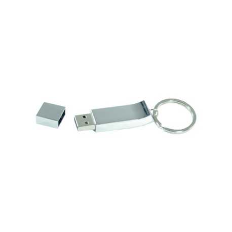 Flash Drives  - Chrome Keyring Flash Drive 4GB - 32GB