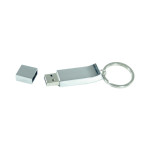 Flash Drives  - Chrome Keyring Flash Drive 4GB - 32GB