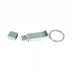 Flash Drives  - Chrome Keyring Flash Drive 4GB - 32GB