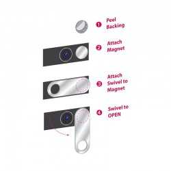 USB Accessories  - WebCam Cover Swivel - Plastic