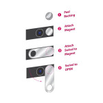 USB Accessories - WebCam Cover Swivel - Metal