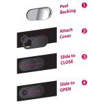 USB Accessories - WebCam Cover Channel Tablet -Plastic