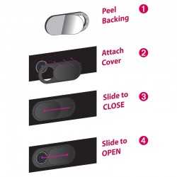 USB Accessories  - WebCam Cover Channel Tablet -Plastic