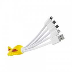 USB Hubs & Cables  - Custom Moulded Charge Cable 4n1