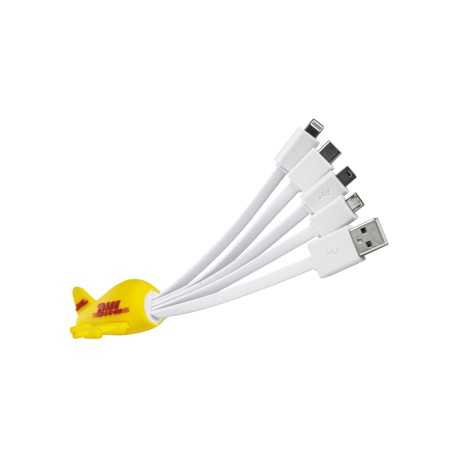 USB Hubs & Cables  - Custom Moulded Charge Cable 4n1