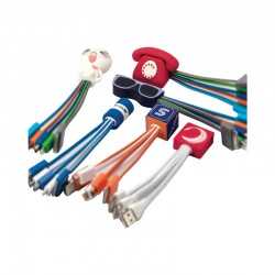 USB Hubs & Cables  - Custom Moulded Charge Cable 4n1