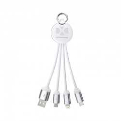 USB Hubs & Cables  - Atesso 3n1 Light Up Charge Cable - Round