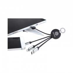 USB Hubs & Cables  - Atesso 3n1 Light Up Charge Cable - Round