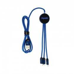 USB Hubs & Cables  - Trent 3n1 Light Up Cable - 70 cm