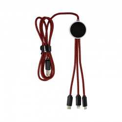 USB Hubs & Cables  - Trent 3n1 Light Up Cable - 70 cm