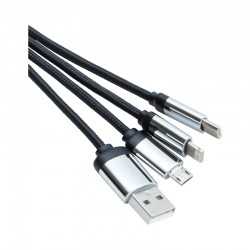 USB Hubs & Cables  - Trent 3n1 Light Up Cable - 70 cm