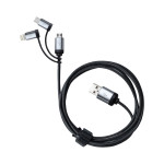 USB Hubs &amp; Cables - Pesaro 3n1 Fabric Charge &amp; Data Cable