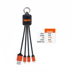 USB Hubs & Cables  - Atesso 3n1 Light Up Charge Cable - Rectangle