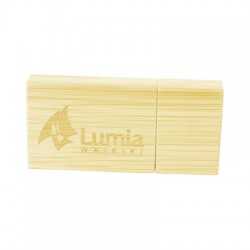 Wood & Bamboo Flash Drives  - Magnetic Bamboo USB Drive 4GB - 32GB