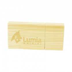 Wood & Bamboo Flash Drives  - Magnetic Bamboo USB Drive 4GB - 32GB