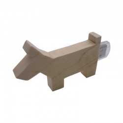 Wood & Bamboo Flash Drives  - Wooden Dog Drive 4GB - 32GB
