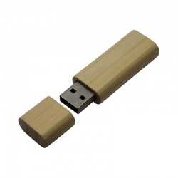 Wood & Bamboo Flash Drives  - Eco Round Flash Drive 4GB - 32GB
