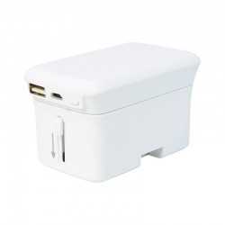 Travel Accessories  - Lazio Travel Adaptor & Power Bank - 4000 mAh