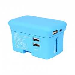 Travel Accessories  - Lazio Travel Adaptor & Power Bank - 4000 mAh