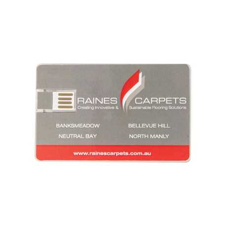 Credit Card Style USB Flash Drives  - Acrylic Credit Card Flash Drive 4GB - 32GB