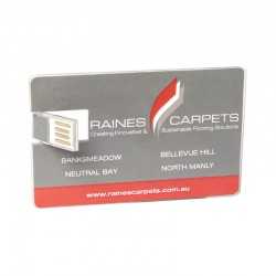 Credit Card Style USB Flash Drives  - Acrylic Credit Card Flash Drive 4GB - 32GB