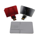 Credit Card Style USB Flash Drives  - Credit Card Flip Flash Drive 4GB - 32GB