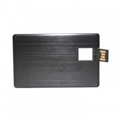 Credit Card Style USB Flash Drives  - Alu Black Credit Card Drive 4GB - 32GB