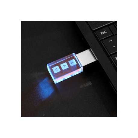 Credit Card Style USB Flash Drives  - 3D Crystal Flash Drive 8GB - 32GB (USB3.0)