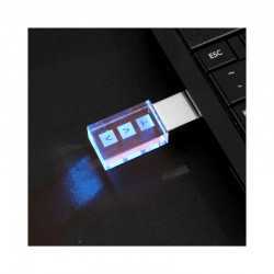 Credit Card Style USB Flash Drives  - 3D Crystal Flash Drive 8GB - 32GB (USB3.0)
