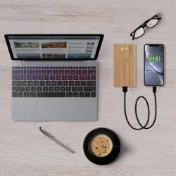 Power Banks  - Mills Bamboo Power Bank - 10000 mAh