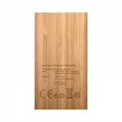 Power Banks  - Kendal Bamboo Power Bank - 5000 mAh