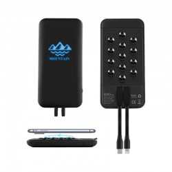 Power Banks  - Newport Light-Up Wireless Power Bank 6000 mAh