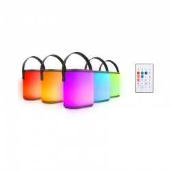 Wired & Bluetooth Speakers - Aurora Portable BT LED Speaker