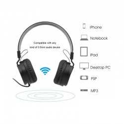 Wired & Bluetooth Headphones  - Zane Noise Cancelling Headphones