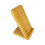 Phone &amp; Tablet Chargers - Stirling Fast Wireless Charge Bamboo Stand