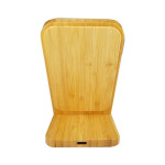 Phone &amp; Tablet Chargers - Stirling Fast Wireless Charge Bamboo Stand