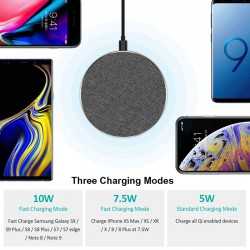 Phone & Tablet Chargers  - Tweed Wireless Charger - Round