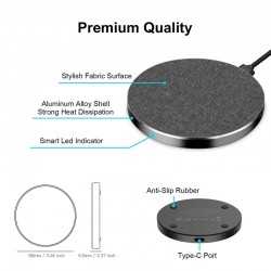 Phone & Tablet Chargers  - Tweed Wireless Charger - Round