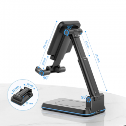 Phone & Tablet Chargers  - Vulcan Foldable Wireless Charge Stand