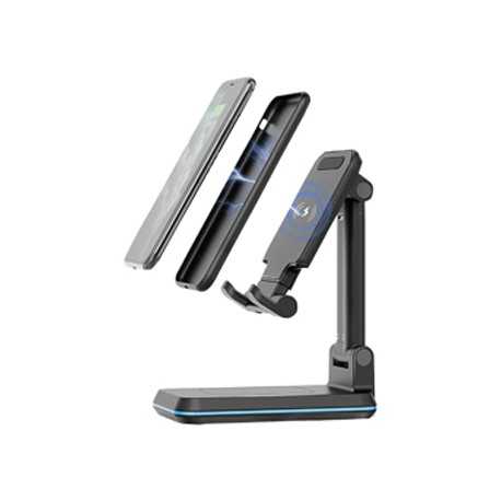 Phone & Tablet Chargers  - Vulcan Foldable Dual Wireless Charge Stand