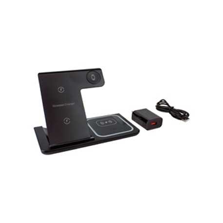 Phone & Tablet Chargers  - Camden 3n1 Fast Wireless Charger with QC3.0 Adapter