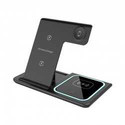 Phone & Tablet Chargers  - Camden 3n1 Fast Wireless Charger with QC3.0 Adapter